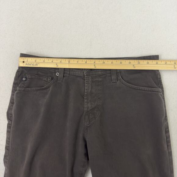 AG Adriano Goldschmied The Graduate Tailored Leg Pants Mens 33x32 Charcoal Gray - Picture 6 of 14